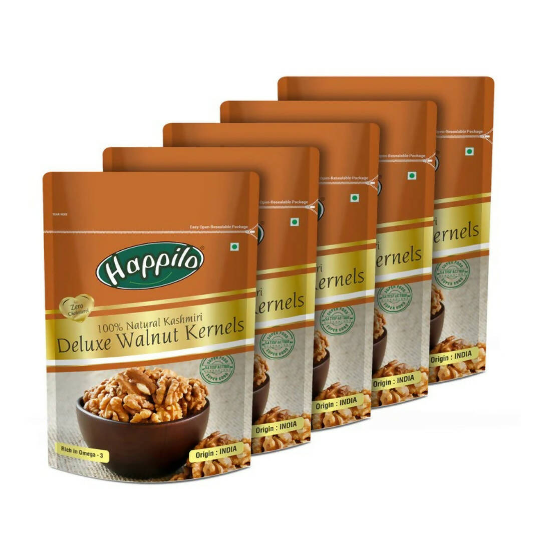 Happilo 100% Natural Deluxe Kashmiri Walnut Kernels