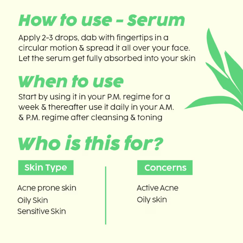 PLIX The Plant Fix 2% Salicylic Acid Active Acne Control Serum & Acne Buster Moisturizer Combo