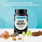 Curegarden Natural Gluco Balance Veg Capsules - Distacart