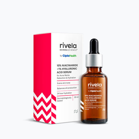 Rivela 10% Niacinamide + 1% Hyaluronic Acid Serum