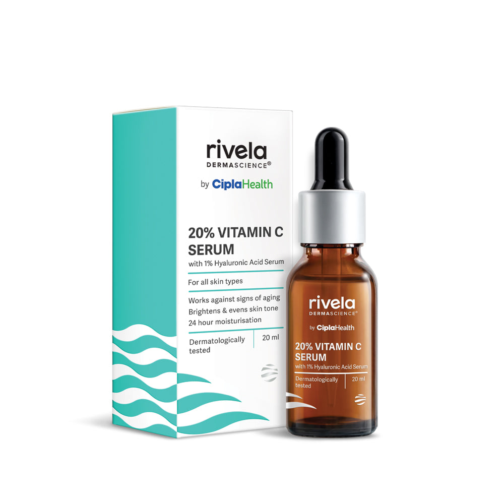 Rivela 20% Vit C Serum with 1% Hyaluronic Acid
