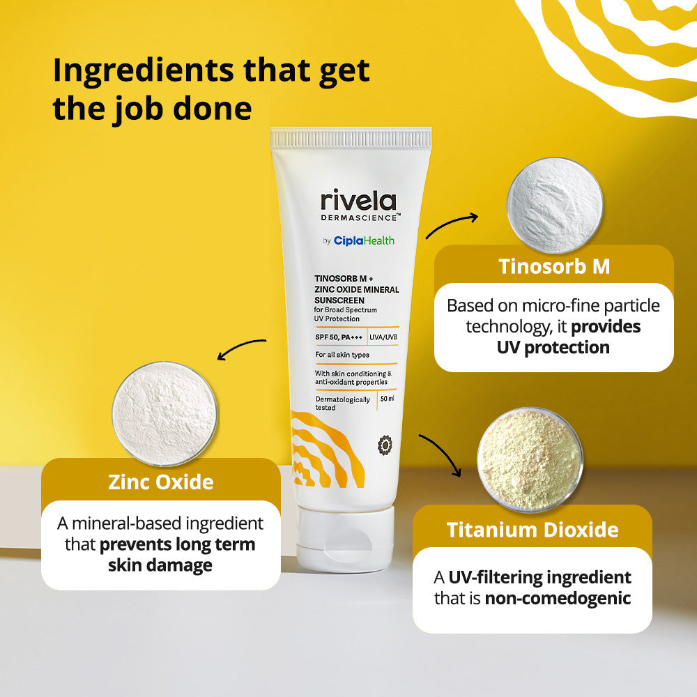 Rivela Tinosorb M + Zinc Oxide Mineral Sunscreen