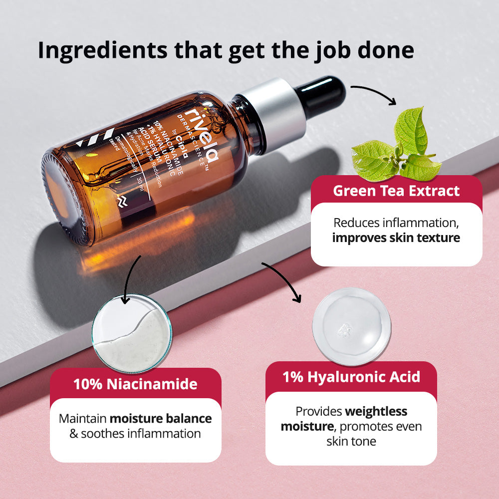 Rivela 10% Niacinamide + 1% Hyaluronic Acid Serum