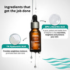 Rivela 20% Vit C Serum with 1% Hyaluronic Acid