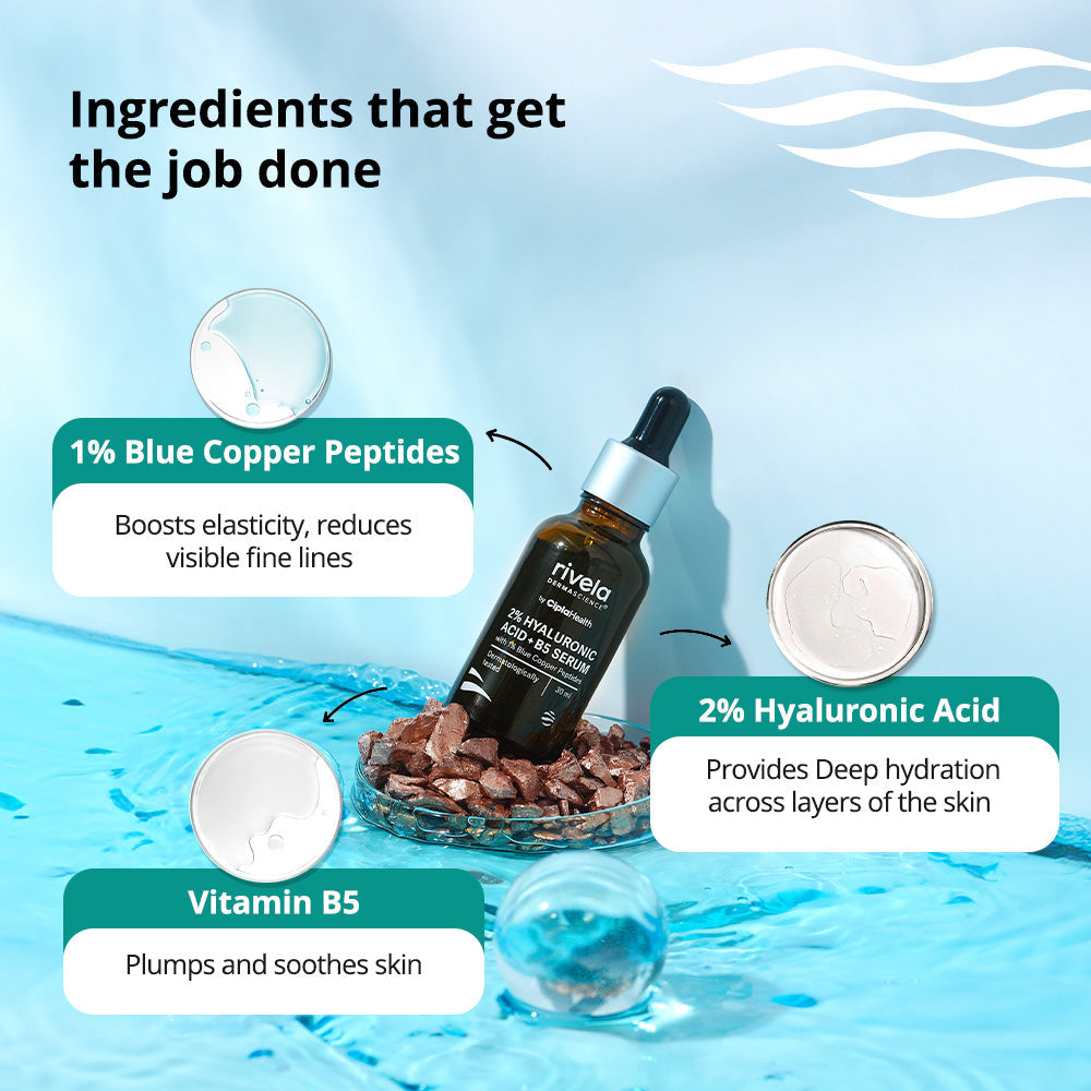 Rivela 2% Hyaluronic Acid + B5 Serum