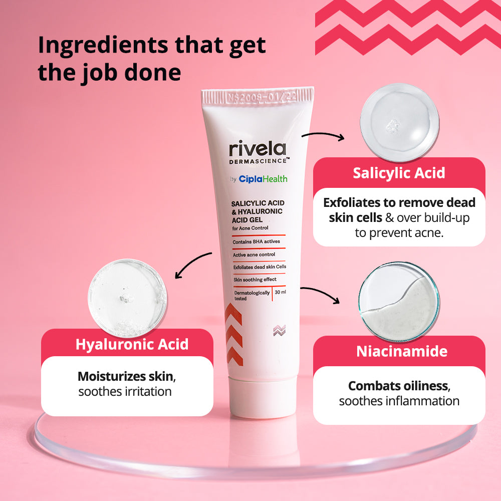 Rivela Salicylic Acid and Hyaluronic Acid Gel