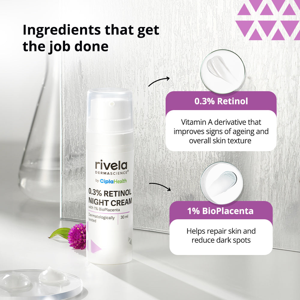 Rivela 0.3% Retinol Night Cream