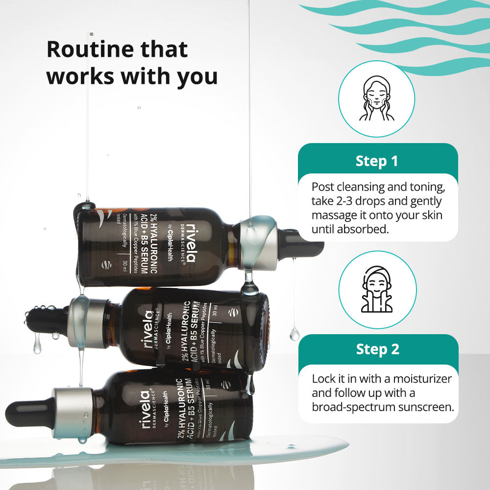 Rivela 2% Hyaluronic Acid + B5 Serum