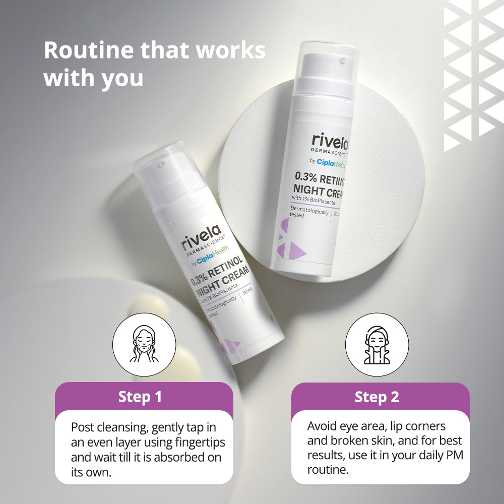 Rivela 0.3% Retinol Night Cream
