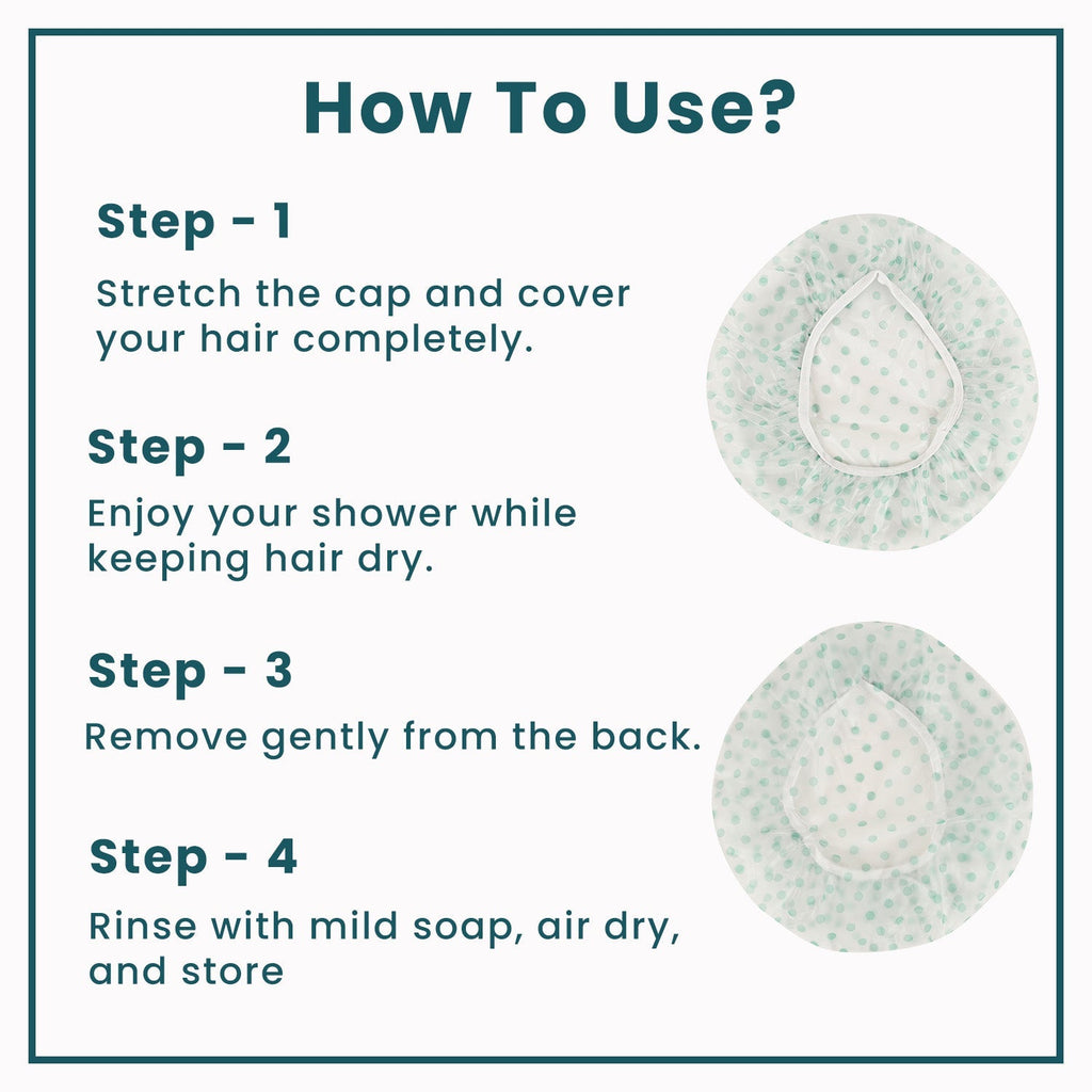 MiDazzle Shower Caps 1S (Reusable) MIHA6313 - Distacart