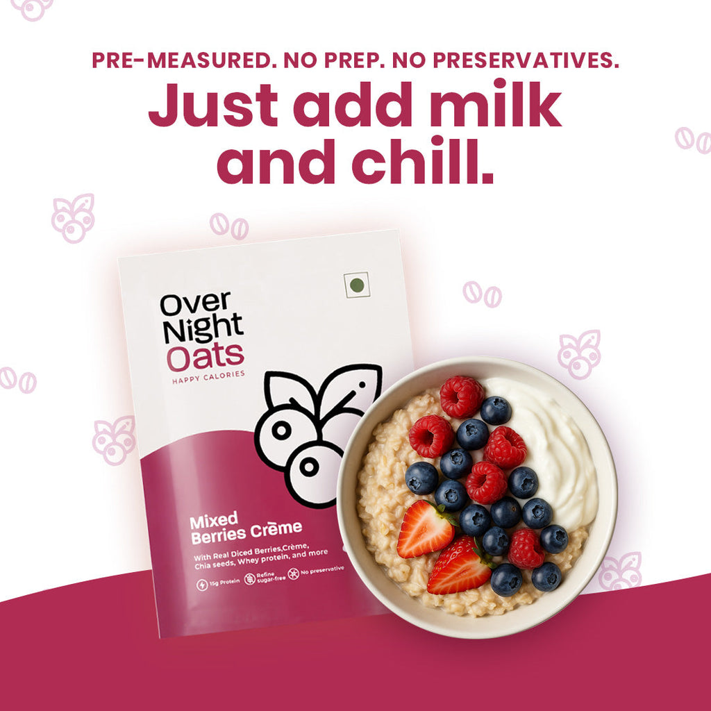 OverNightOats Mixed Berries Creme - Distacart