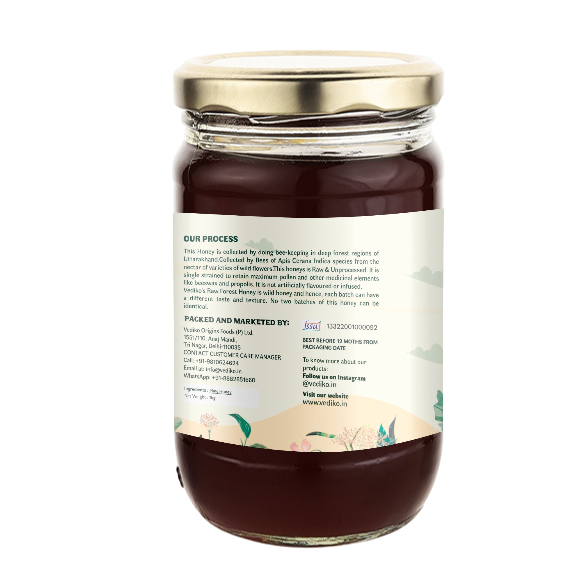 Vediko Origins Raw Forest Honey - Distacart