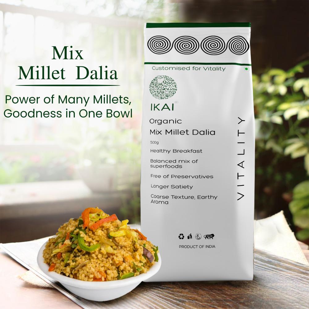 IKAI Organic Mix Millet Dalia - Distacart