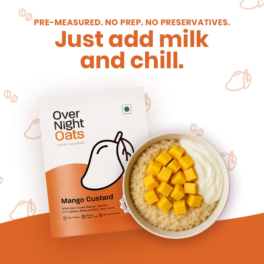 OverNightOats Mango Custard - Distacart