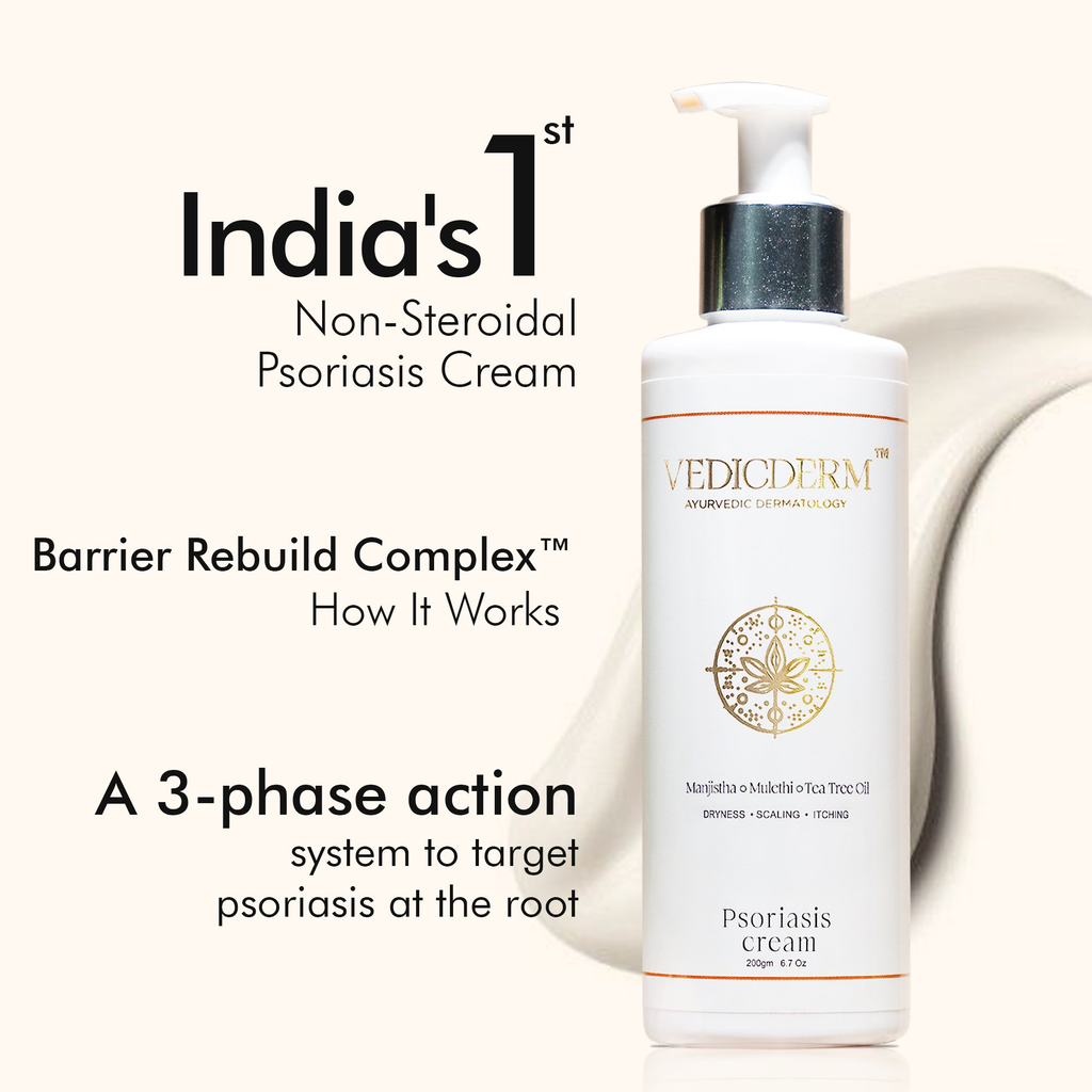 Vedicderm Psoriasis Cream with 2% Bakuchi Extract - Distacart