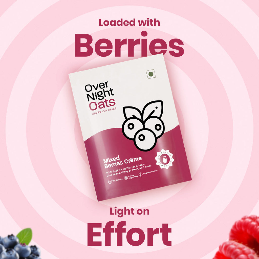 OverNightOats Mixed Berries Creme - Distacart