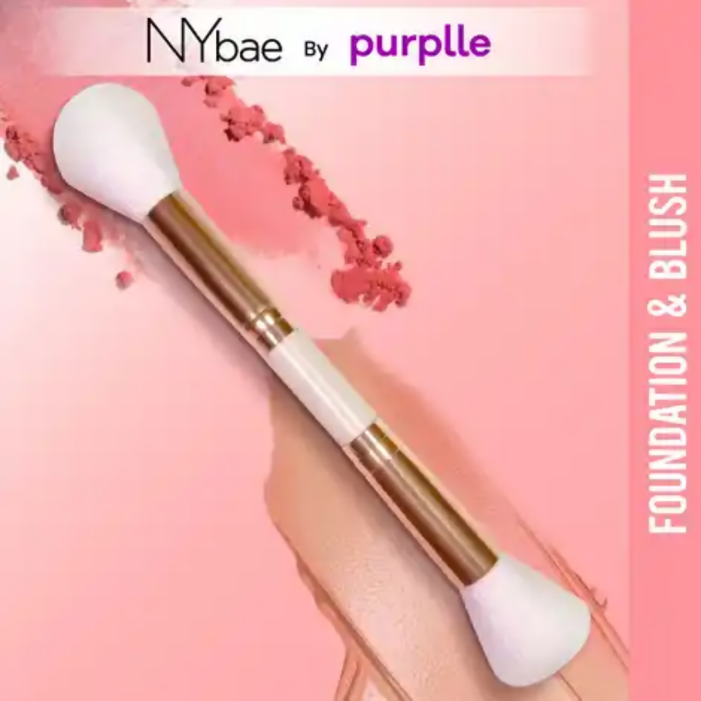 NY Bae Pro Dual Brush- Foundation & Blush