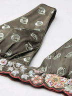 House of Panchhi Olive Chinon Sequins embroidery Lehenga choli & Dupatta