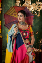AI Fashion White Maslin Cotton Designer Navratri Lehenga Choli Collection