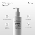 Traya Defence Shampoo with Vitamin B3 & AnaGain