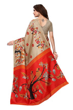 Vamika Chiku Kalamkari With Jhalar Khadi Silk Saree - Distacart