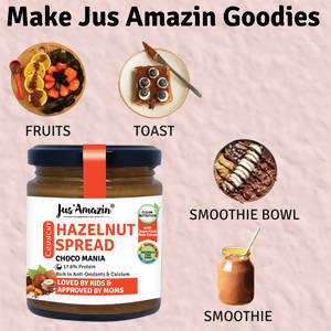Jus Amazin Hazelnut Spread Crunchy - Choco Mania - Distacart