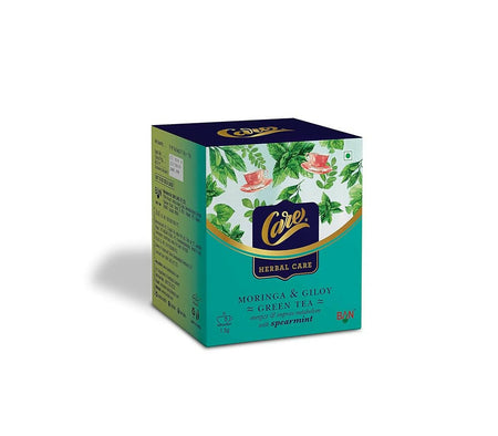 Care Moringa & Giloy Green Tea Bags with Spearmint