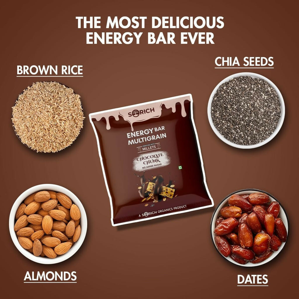 Sorich Organics Multigrain Energy Mini Bars Chocolate Chunk - Distacart