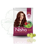 Nisha Henna Based Hair Colour For Women & Men Natural Brown - Distacart