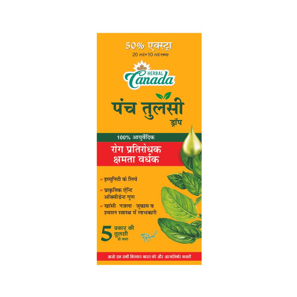 Herbal Canada Panch Tulsi Drops - Distacart