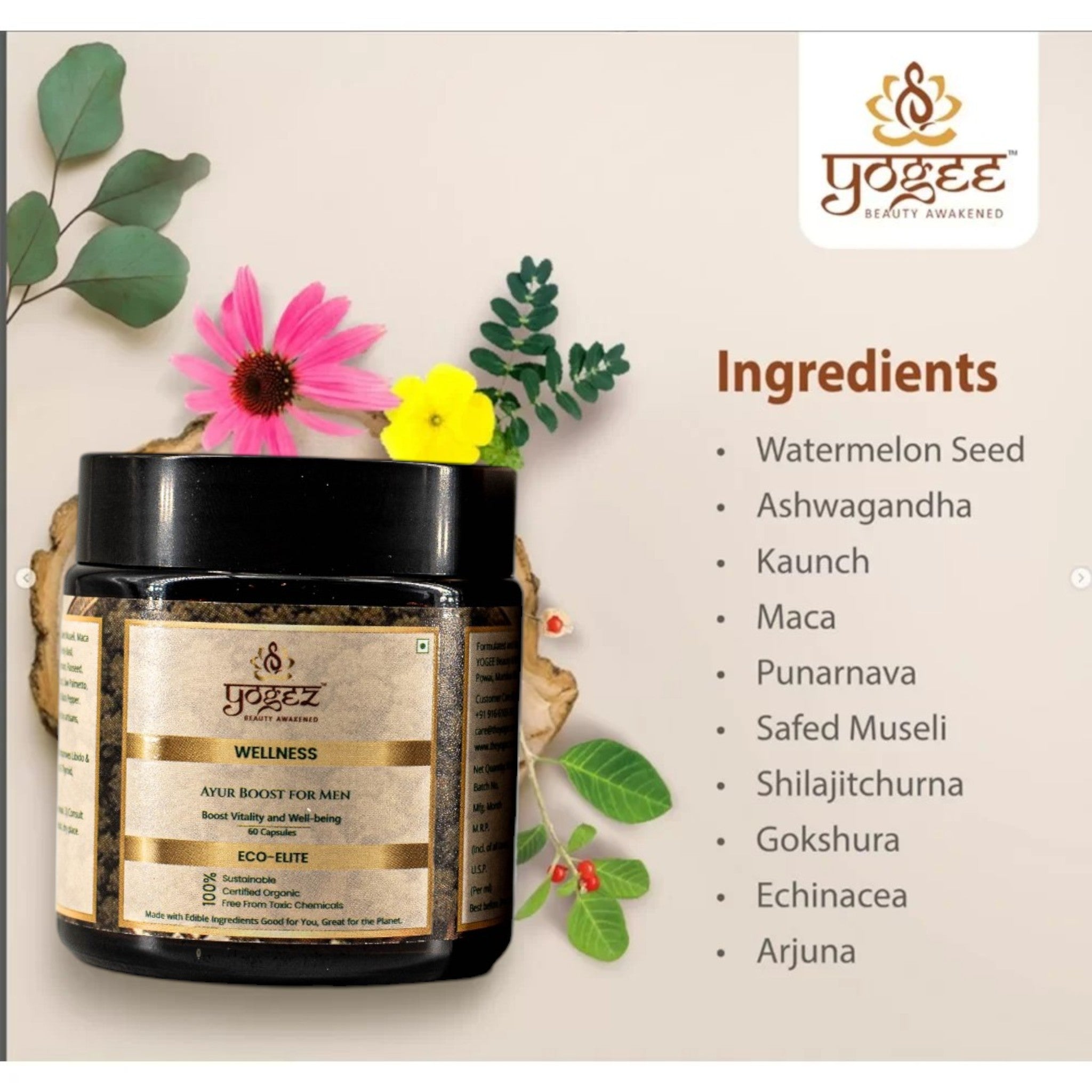 Yogez Ayur Boost for Men- A Herbal Supplement for Holistic Health