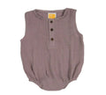 Sunshine Baby Cute Organic Muslin Cotton Sleeveless Rompers For Babies - Purple