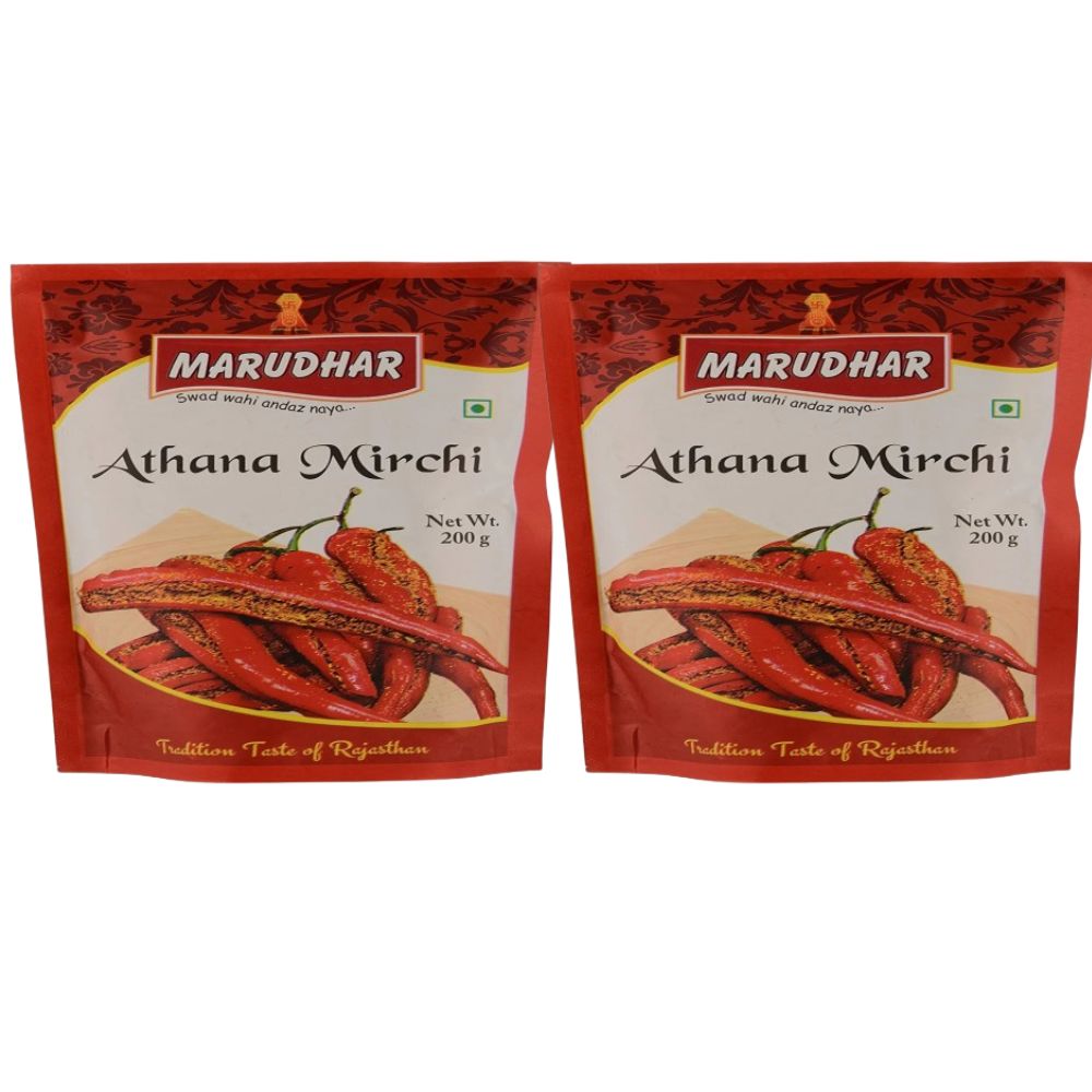Delight Foods Marudhar Athana Mirchi Long Red Chilli Pickle