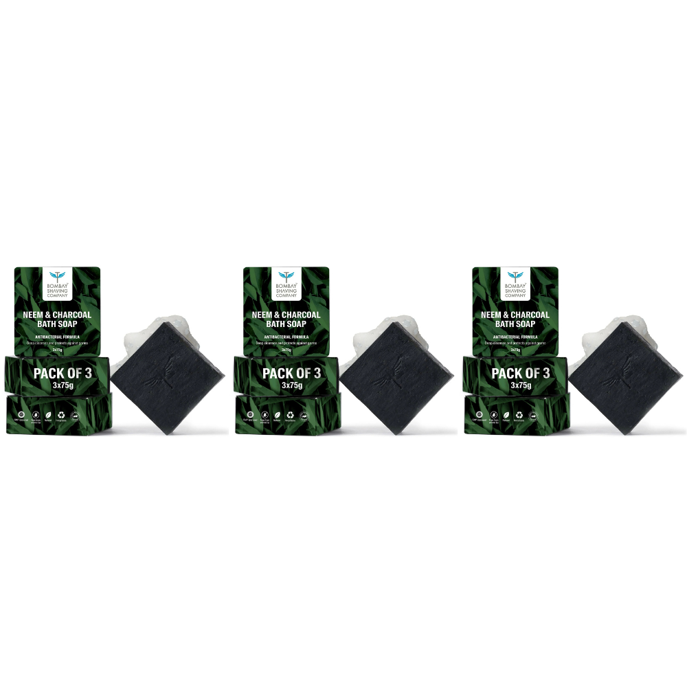 Bombay Shaving Company Charcoal and Neem Bath Soap for Men