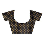 Vamika Black Kalamkari Print With Jhalar KhadiBlouse