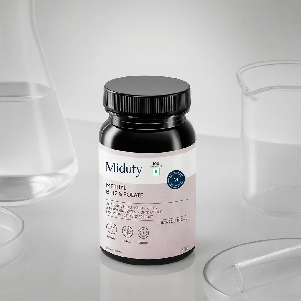 Miduty by Palak Notes Methyl B-12 & Folate Chewable Tablets - Distacart