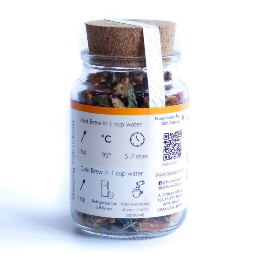 Tassyam Organics Orange Candy Green Tea - Distacart
