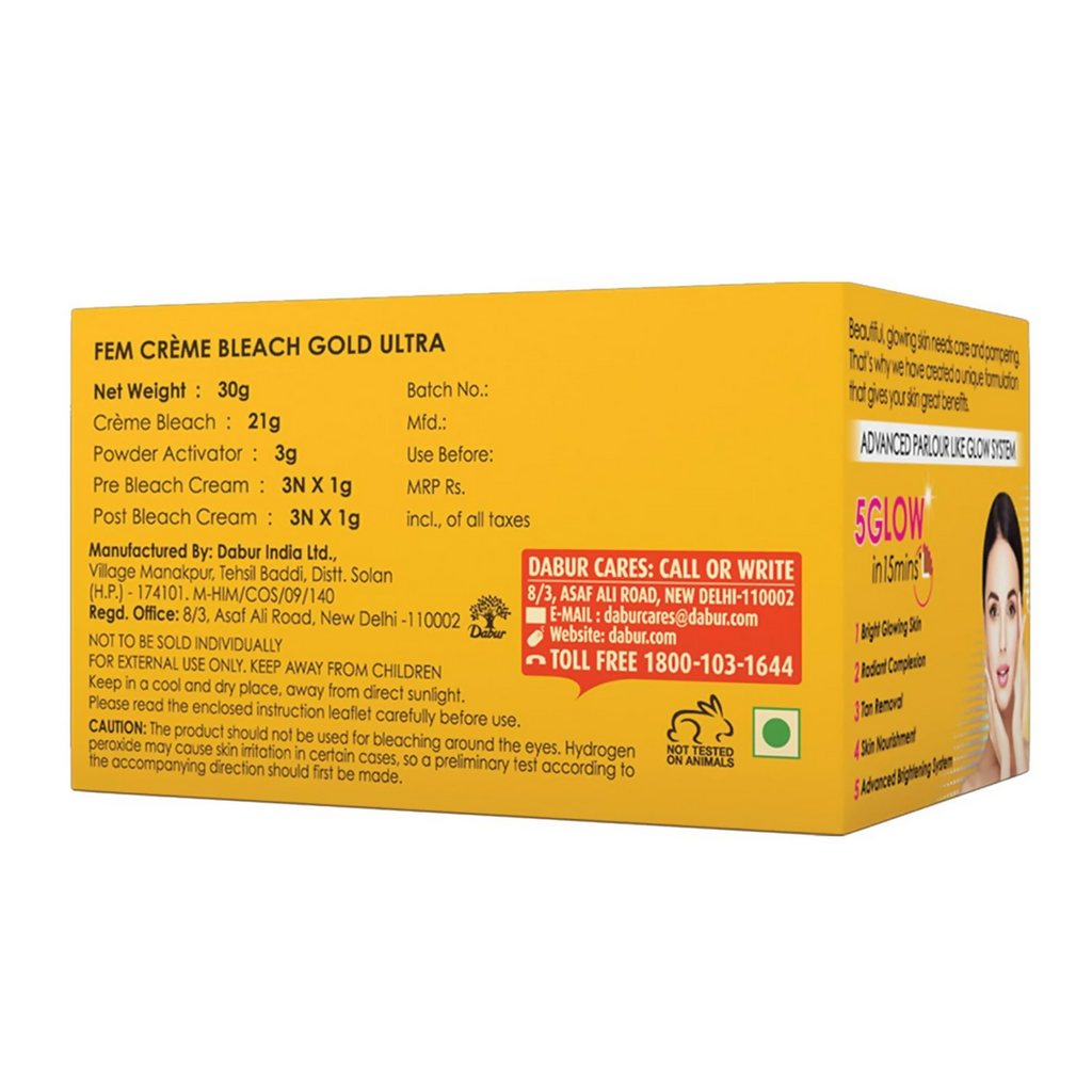 Fem Fairness (Gold Ultra) Crème Bleach - Distacart