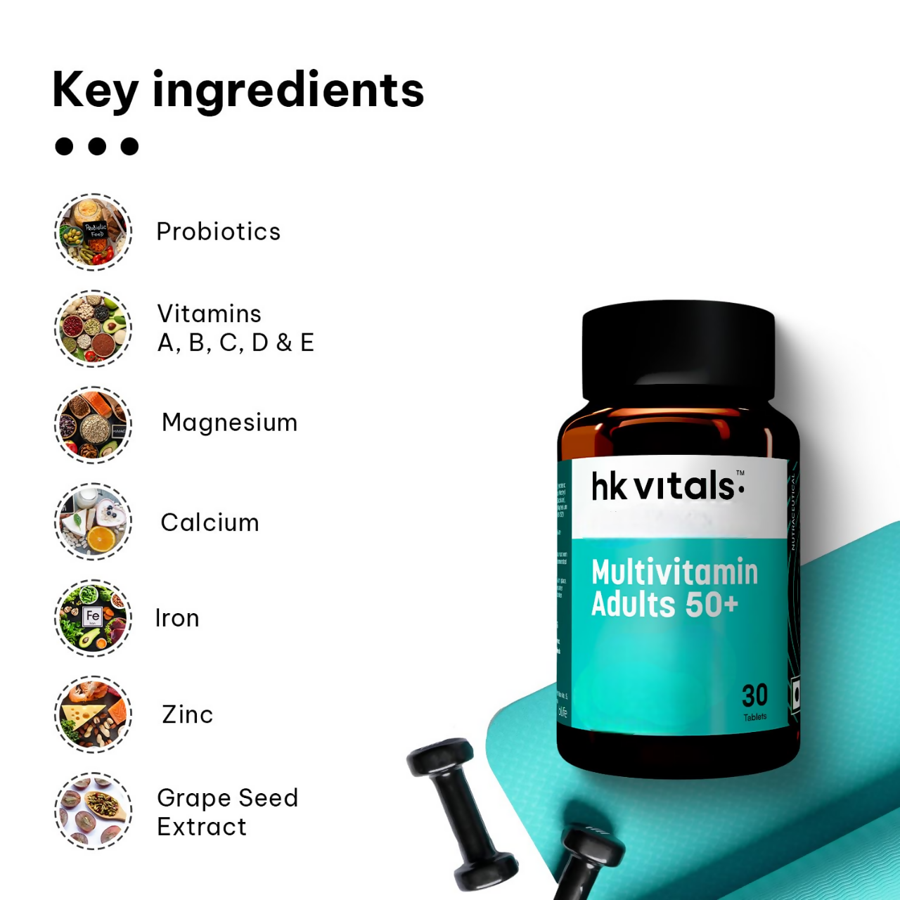 HK Vitals Multivitamin Adults 50+ Tablets