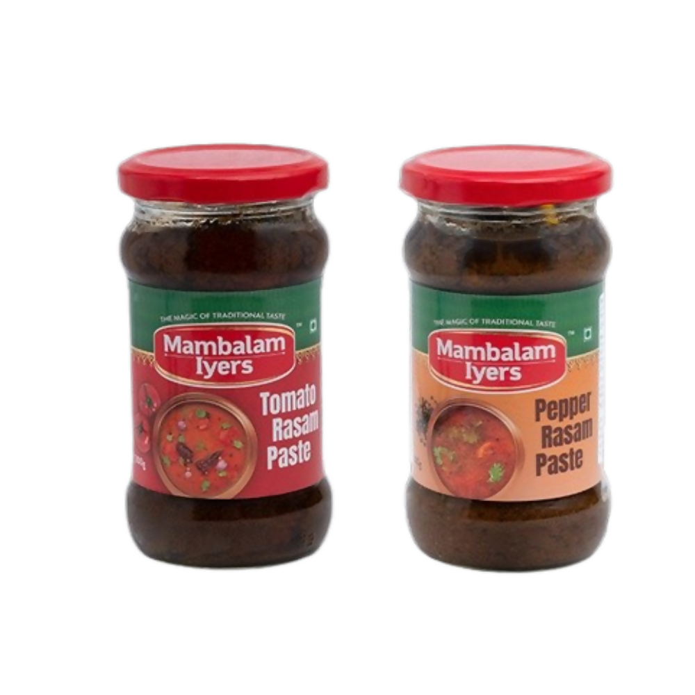Mambalam Iyers Tomato Rasam & Pepper Rasam Paste Combo - Distacart