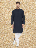 Even Apparels Men's Pure Cotton Navy Kurta