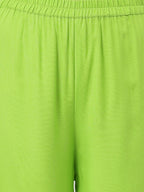 Joban Fashion Green Rayon and Embroidered Work Straight Kurta Bottom Set