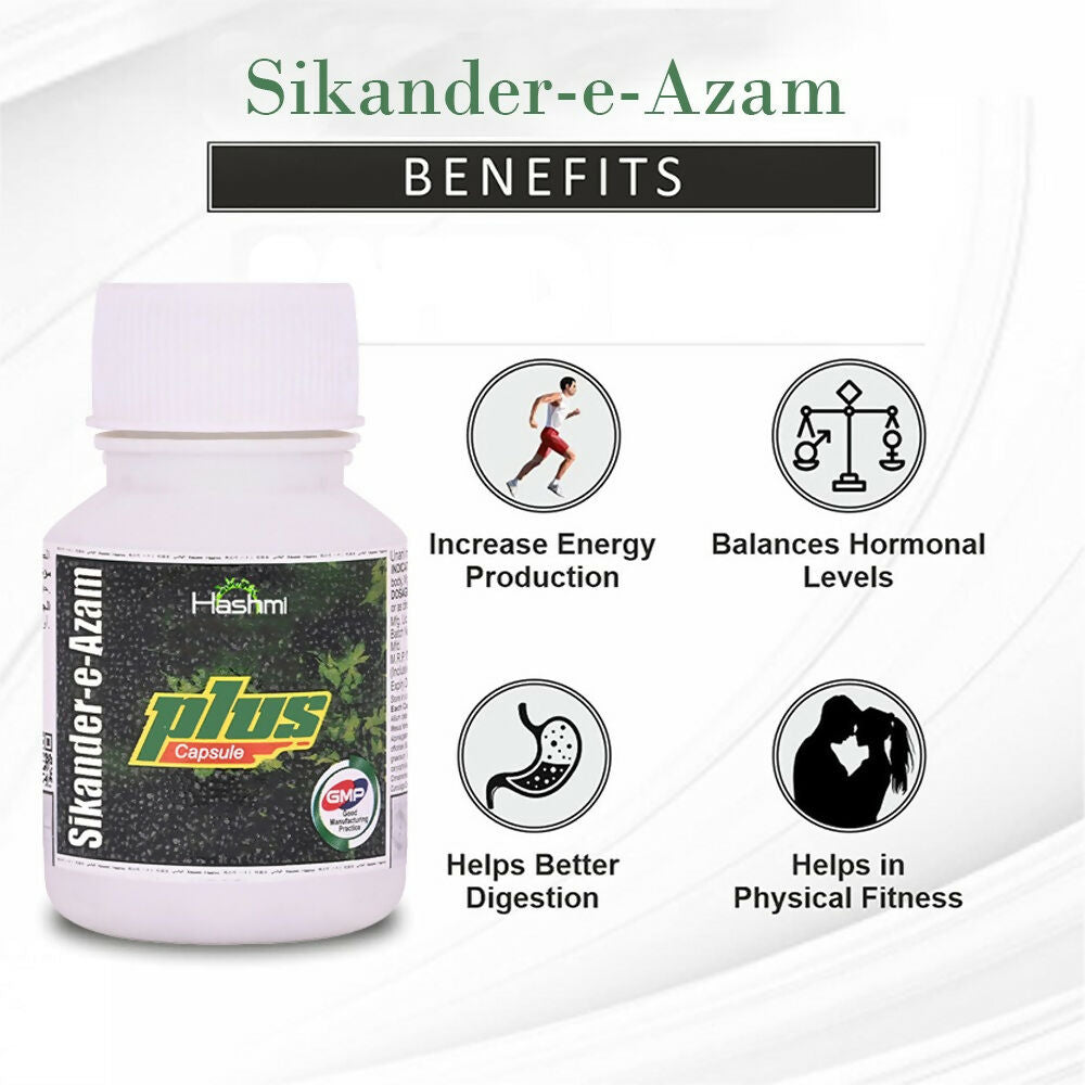 Hashmi Sikander-E-Azam Plus Capsule – May Support Men's Wellness & Vitality - Distacart
