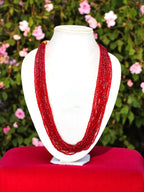 Inhanns Crystal Beads Luxe Edition – Multi-Layered Necklace - Maroon