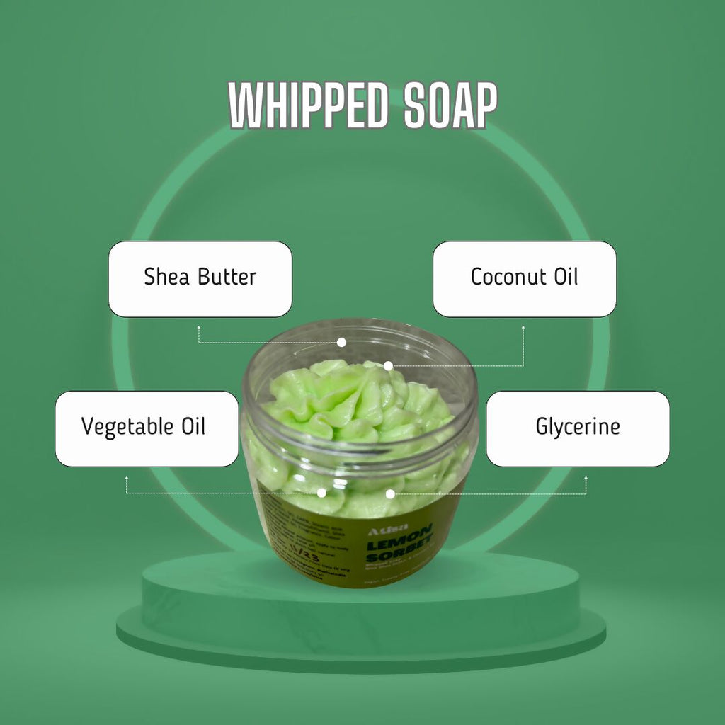 Atisa Lemon Sorbet Whipped Soap