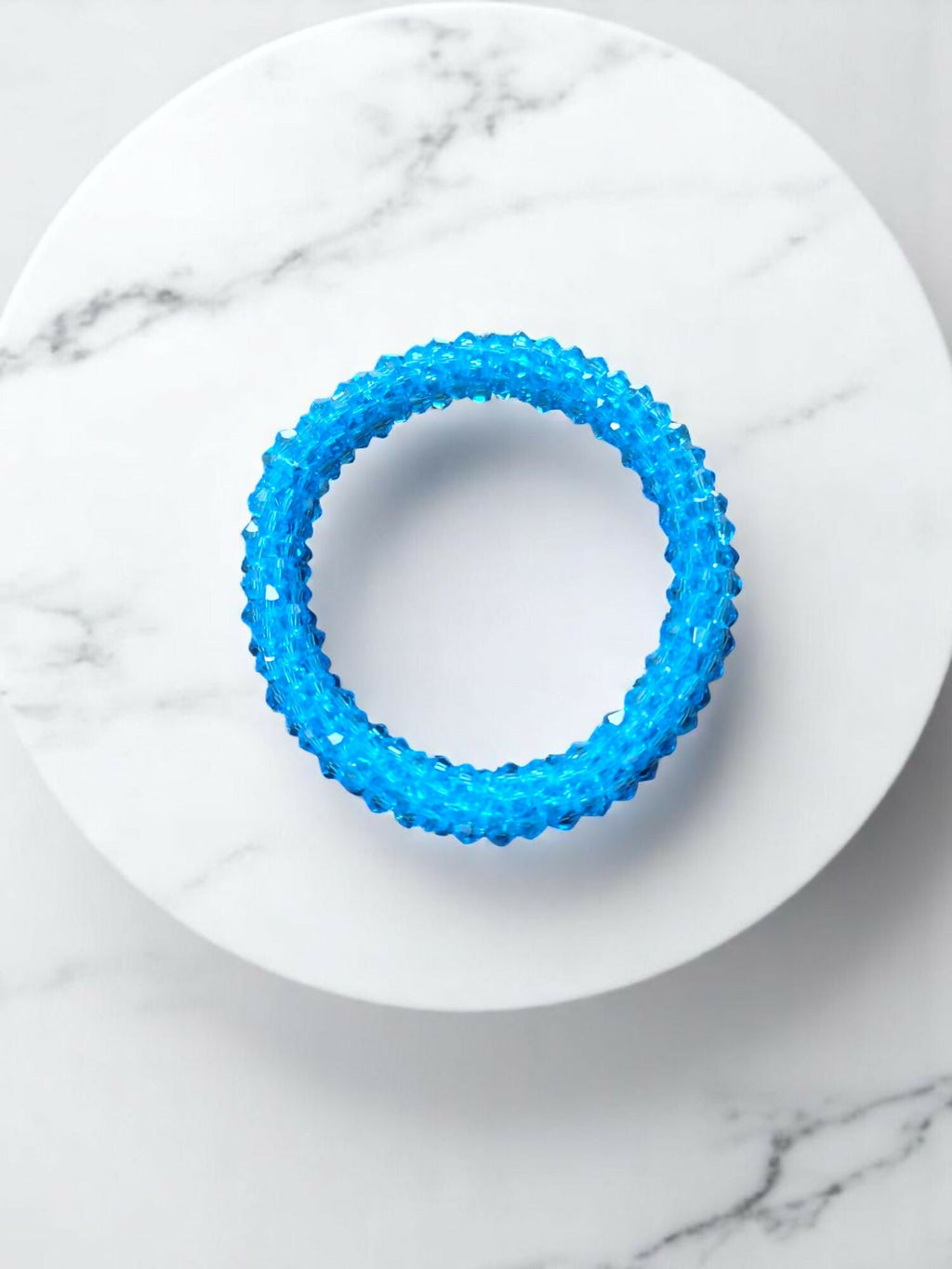Inhanns Unisex Crystal Bloom – Adjustable Crystal Bead Bracelets - Sky Blue - Distacart