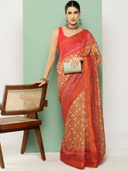 Ahalyaa Women's Traditional wear Saree - Mustard