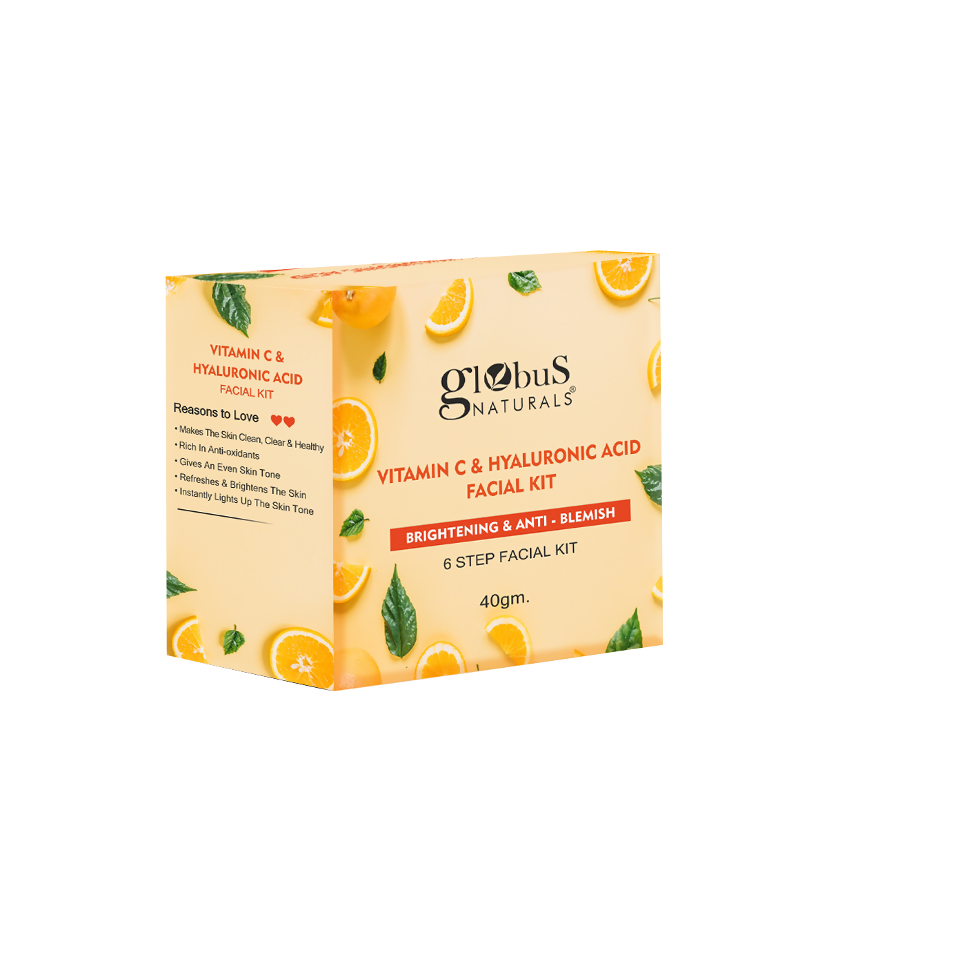 Globus Naturals Vitamin C & Hyaluronic Acid Facial Kit - Distacart
