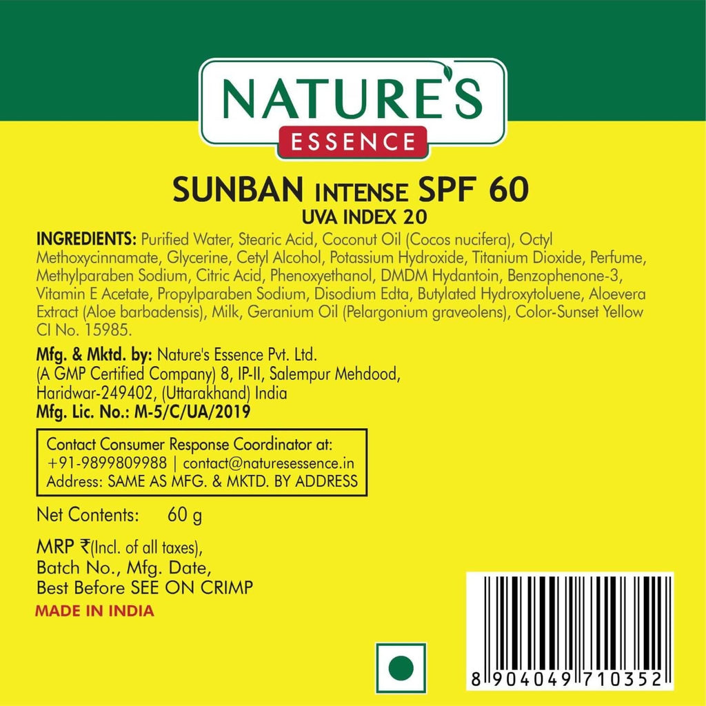 Nature Essence SunBan SPF 60 Cream