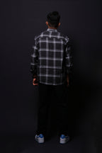Jonesburg Men's Black Checks Regular Fit Shirt